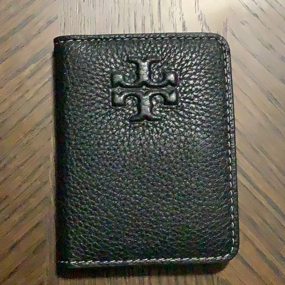 Tory Burch Black Thea Slim Card Case